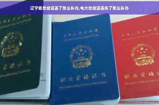 辽宁省毕业证丢了怎么补办,电大毕业证丢失了怎么补办