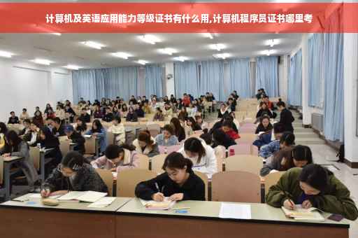 计算机及英语应用能力等级证书有什么用,计算机程序员证书哪里考