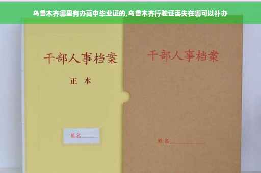 乌鲁木齐哪里有办高中毕业证的,乌鲁木齐行驶证丢失在哪可以补办