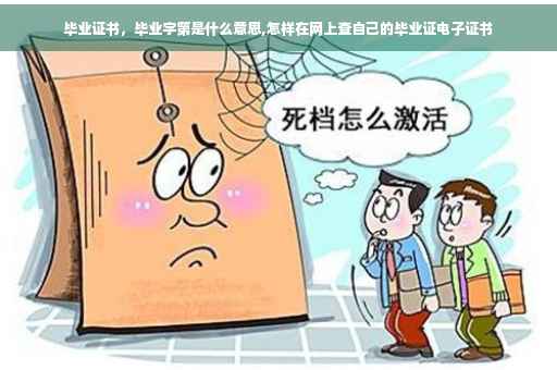 毕业证书，毕业字第是什么意思,怎样在网上查自己的毕业证电子证书
