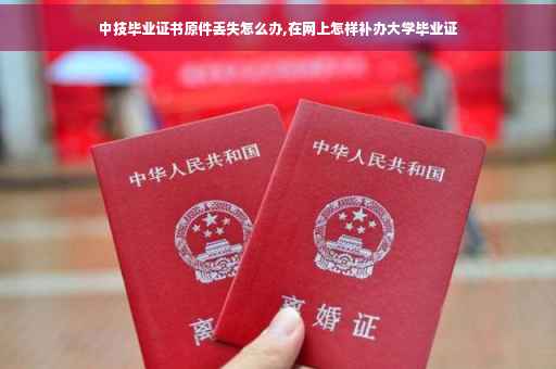 中技毕业证书原件丢失怎么办,在网上怎样补办大学毕业证