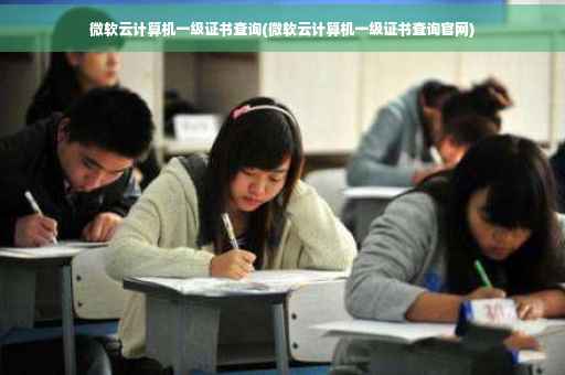微软云计算机一级证书查询(微软云计算机一级证书查询官网)