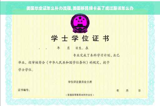 美国毕业证怎么补办流程,美国移民绿卡丢了或过期该怎么办