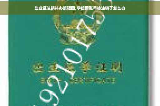 毕业证注销补办流程图,学信网账号被注销了怎么办