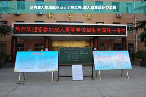 我的成人本科毕业证丢了怎么办,成人毕业证补办流程
