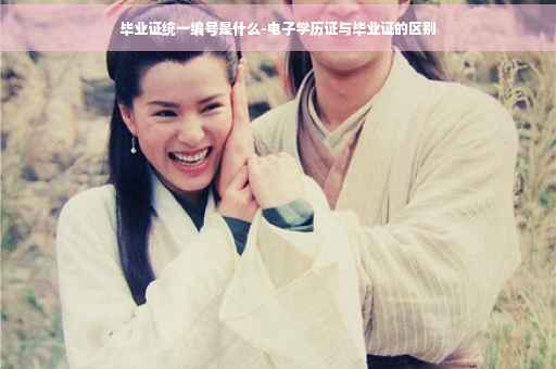 毕业证统一编号是什么-电子学历证与毕业证的区别