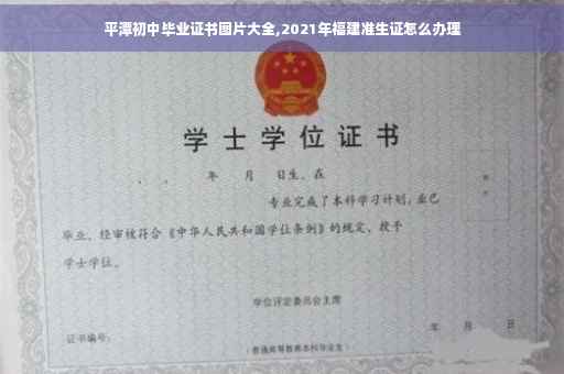 平潭初中毕业证书图片大全,2021年福建准生证怎么办理