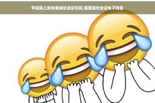 学信网上怎样查询毕业证书啊,哪里查毕业证电子档案