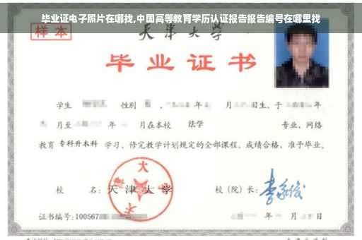 毕业证电子照片在哪找,中国高等教育学历认证报告报告编号在哪里找