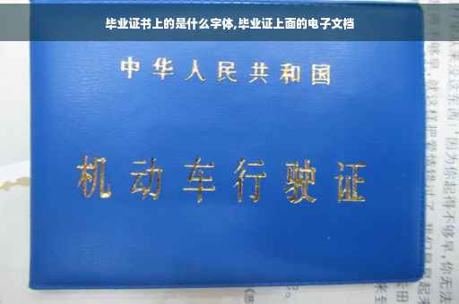 毕业证书上的是什么字体,毕业证上面的电子文档