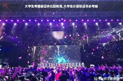 大学生考哪些证件比较有用,大学生计算机证书必考嘛