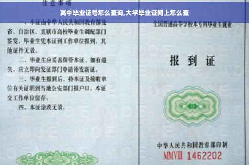 高中毕业证号怎么查询,大学毕业证网上怎么查
