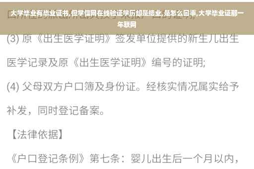 大学毕业有毕业证书,但学信网在线验证学历却是结业,是怎么回事,大学毕业证那一年联网