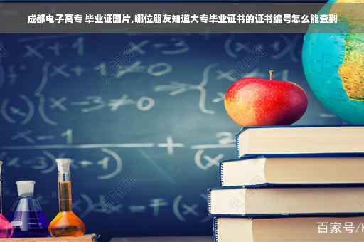 成都电子高专 毕业证图片,哪位朋友知道大专毕业证书的证书编号怎么能查到