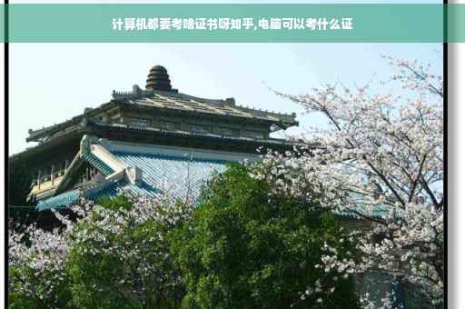 计算机都要考啥证书呀知乎,电脑可以考什么证
