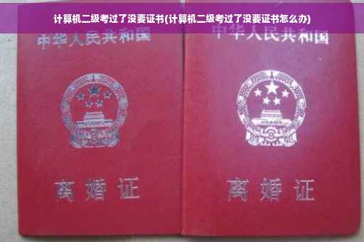 计算机二级考过了没要证书(计算机二级考过了没要证书怎么办)