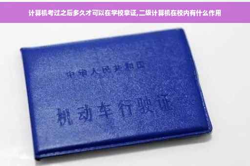 计算机考过之后多久才可以在学校拿证,二级计算机在校内有什么作用