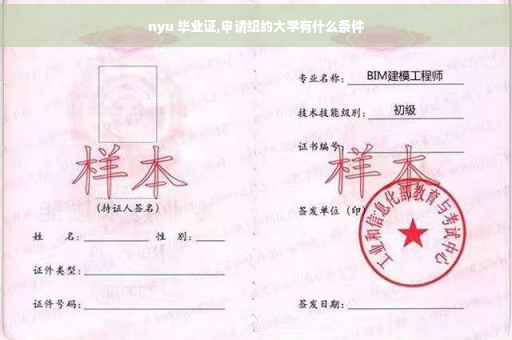 nyu 毕业证,申请纽约大学有什么条件