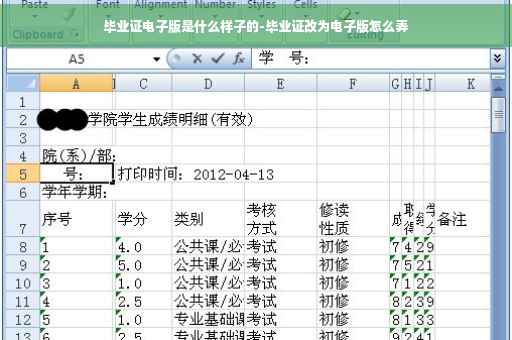 毕业证电子版是什么样子的-毕业证改为电子版怎么弄