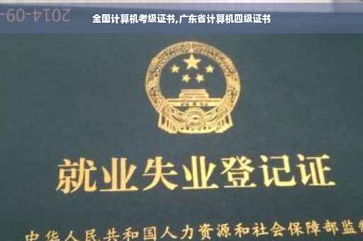 全国计算机考级证书,广东省计算机四级证书