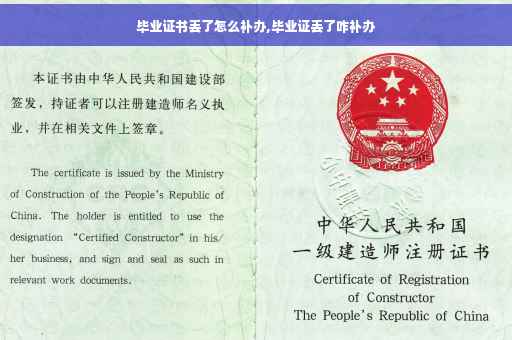 毕业证书丢了怎么补办,毕业证丢了咋补办