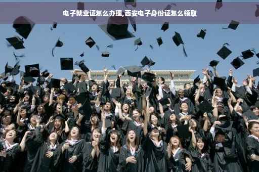 电子就业证怎么办理,西安电子身份证怎么领取