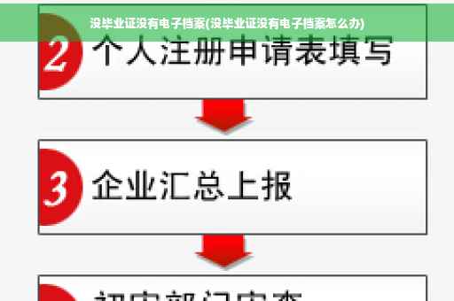 没毕业证没有电子档案(没毕业证没有电子档案怎么办)