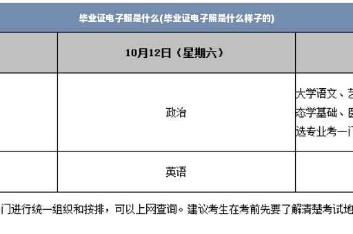 毕业证电子照是什么(毕业证电子照是什么样子的)