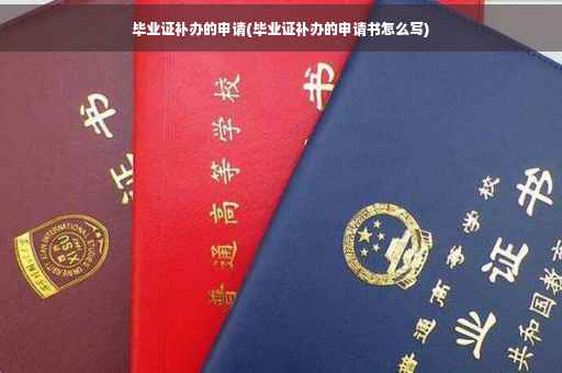 毕业证补办的申请(毕业证补办的申请书怎么写)