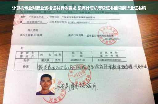 计算机专业对职业资格证书具体要求,没有计算机等级证书能领到毕业证书吗