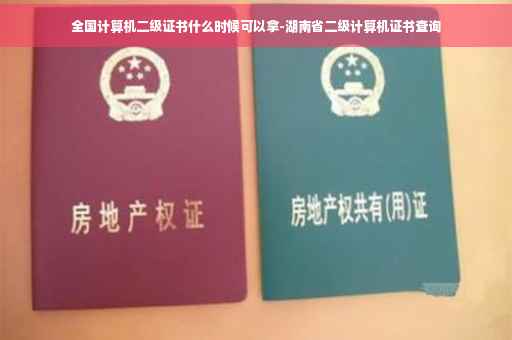 全国计算机二级证书什么时候可以拿-湖南省二级计算机证书查询