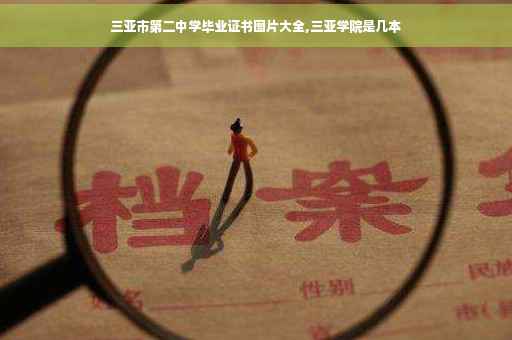 三亚市第二中学毕业证书图片大全,三亚学院是几本