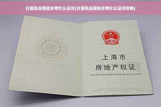 计算机应用技术考什么证书(计算机应用技术考什么证书吃香)