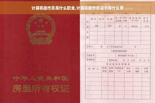 计算机操作员是什么职业,计算机操作员证书有什么用 计算机操作员是什么职业,计算机操作员证书有什么用