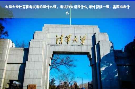 大学大专计算机考试考的是什么证，考试的大纲是什么,考计算机一级，需要准备什么