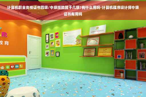 计算机职业资格证书四级/中级技能属于几级?有什么用吗-计算机程序设计师中级证书有用吗