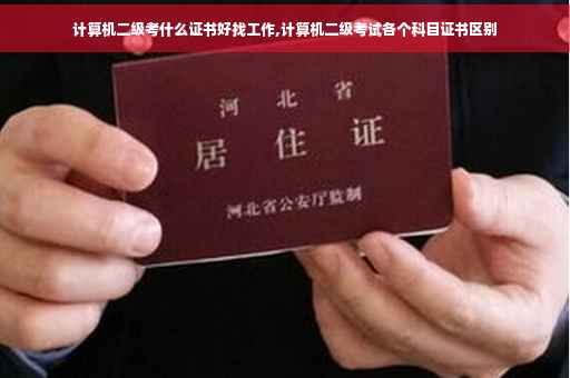 计算机二级考什么证书好找工作,计算机二级考试各个科目证书区别