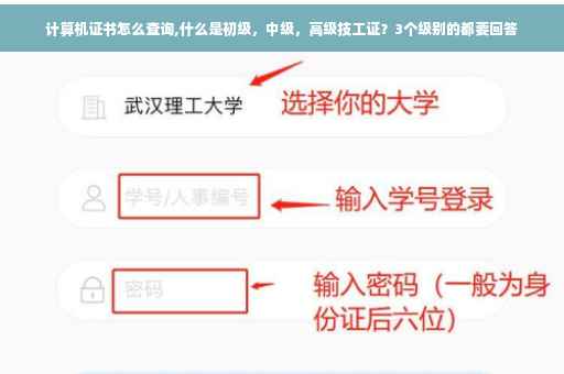 计算机证书怎么查询,什么是初级，中级，高级技工证？3个级别的都要回答