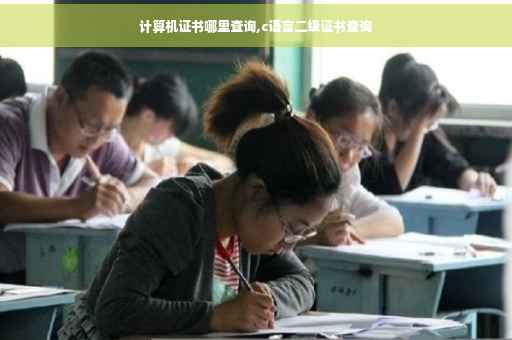 计算机证书哪里查询,c语言二级证书查询