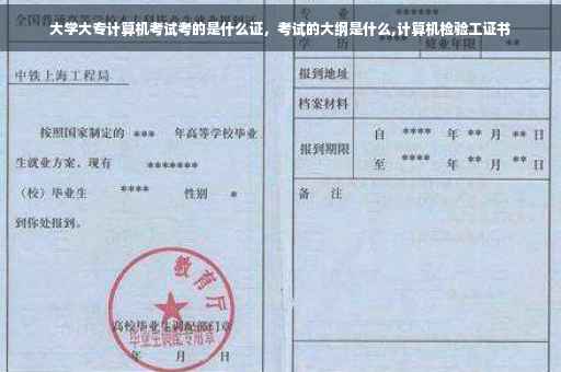 大学大专计算机考试考的是什么证，考试的大纲是什么,计算机检验工证书