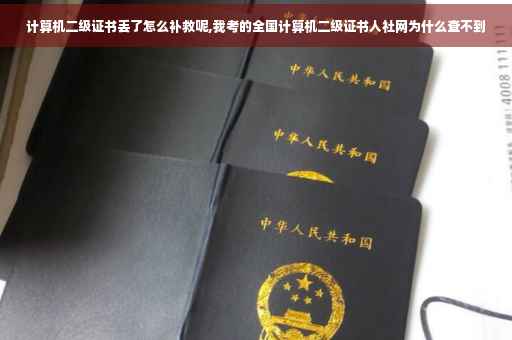 计算机二级证书丢了怎么补救呢,我考的全国计算机二级证书人社网为什么查不到