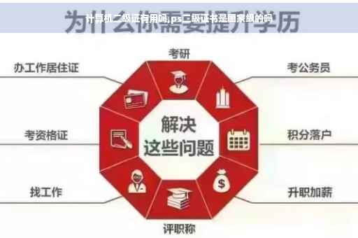 计算机二级证有用吗,ps二级证书是国家级的吗
