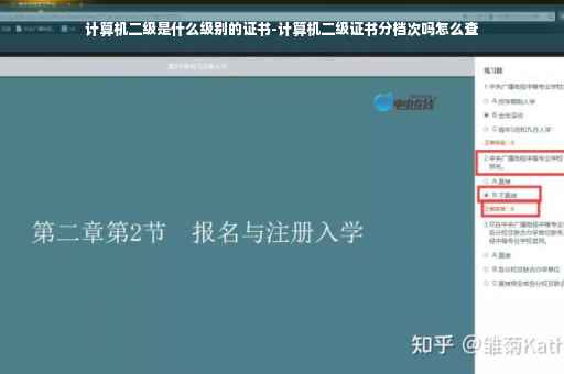 计算机二级是什么级别的证书-计算机二级证书分档次吗怎么查