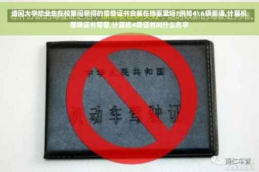 请问大学毕业生在校期间获得的荣誉证书会装在档案里吗?例如4级英语,计算机等级证书等等,计算机4级证书叫什么名字