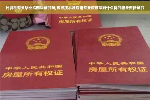 计算机专业毕业给四级证书吗,数控技术及应用专业应该拿到什么样的职业资格证书