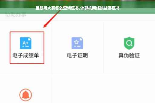 互联网大赛怎么查询证书,计算机网络挑战赛证书