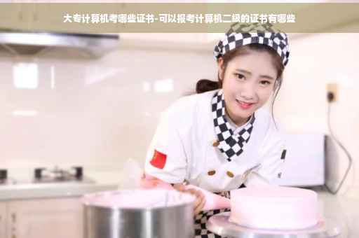 大专计算机考哪些证书-可以报考计算机二级的证书有哪些
