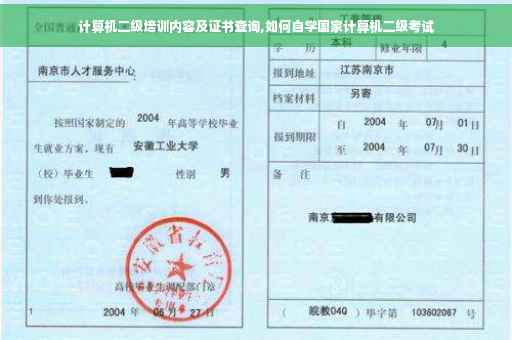 计算机二级培训内容及证书查询,如何自学国家计算机二级考试