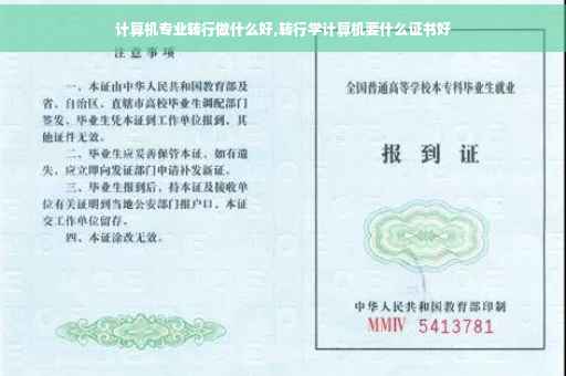 计算机专业转行做什么好,转行学计算机要什么证书好