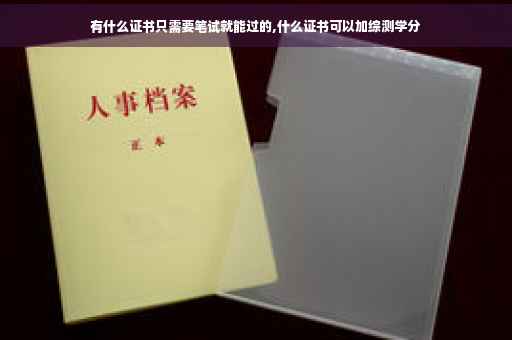 有什么证书只需要笔试就能过的,什么证书可以加综测学分